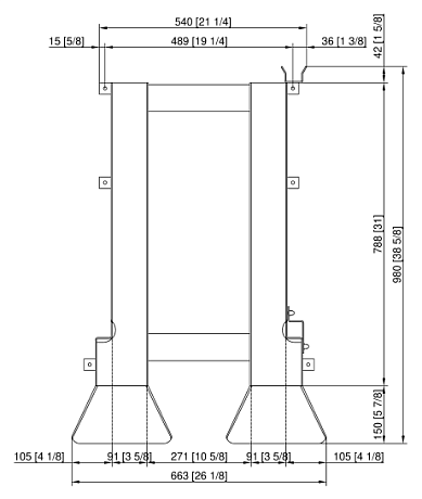 Въездная рампа для рамы с направляющими тип 20-1/1 Rational 60.21.262