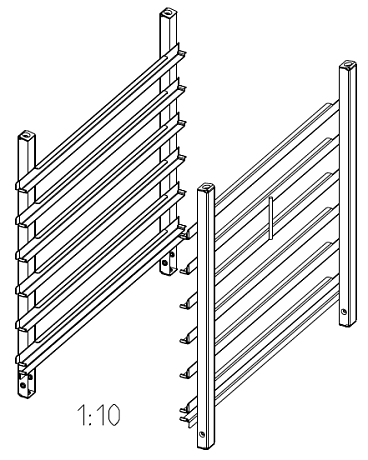 Рама тип 6-1/1 мосркое исполнение Rational 60.61.672