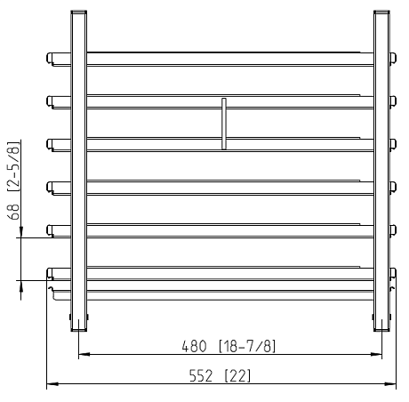 Рама тип 6-1/1 мосркое исполнение Rational 60.61.672