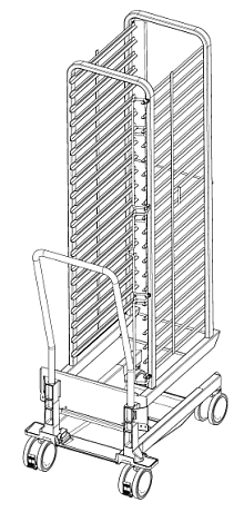 Рама с направляющими тип 20-1/1 20 уровней загрузки HeavyDuty/Marine Rational 60.21.291