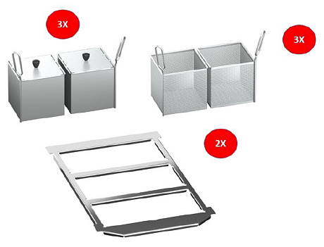 Набор из 6 порционных корзин для Rational iVario 2-S Rational 60.76.408