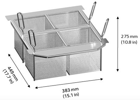 Набор из 4 порционных корзин для Rational для iVario 2-XS Rational 60.75.300