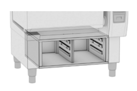 Место для хранения в основании Rational iVario Pro XL