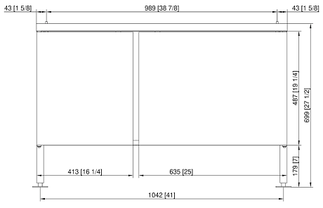 Подставка IV с фиксацией (MarineLine) для iCombi Pro и Classic 6-2/1, 10-2/1 Rational 60.31.115