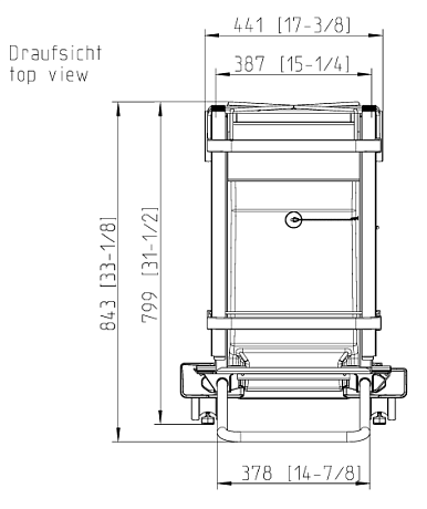 Рама с направляющими тип 20-1/1 стандарт «Пекарь» (400х600 мм) 16 уровней Rational 60.21.292