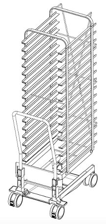 Рама с направляющими тип 20-1/1 стандарт «Пекарь» (400х600 мм) 16 уровней Rational 60.21.292