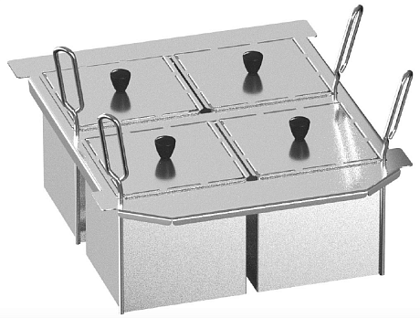 Набор из 4 порционных корзин для Rational для iVario 2-XS Rational 60.75.978