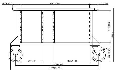 Подставка II версия MobilityLine тип 6-2/1, 10-2/1 Rational 60.31.165