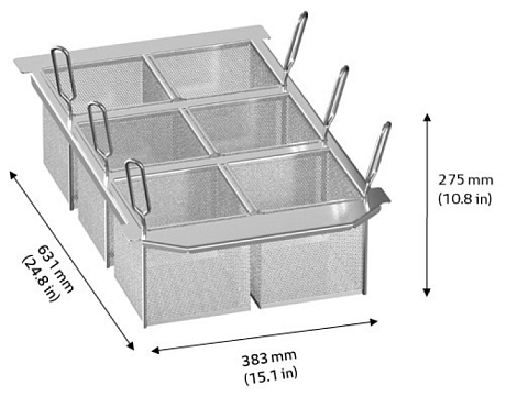 Набор из 6 порционных корзин для Rational iVario 2-S Rational 60.75.305