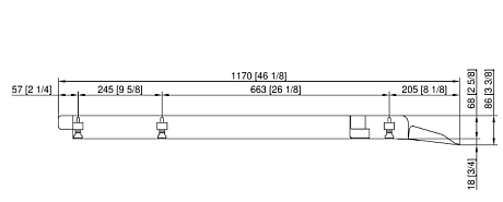 Въездная рампа для рамы с направляющими тип 20-2/1 Rational 60.22.380