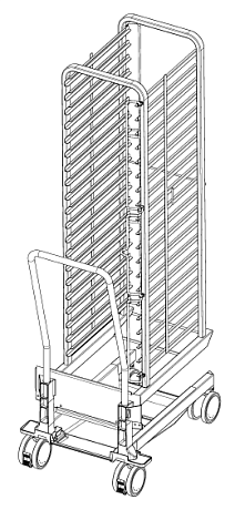 Рама с направляющими тип 20-1/1 20 уровней Rational 60.21.331